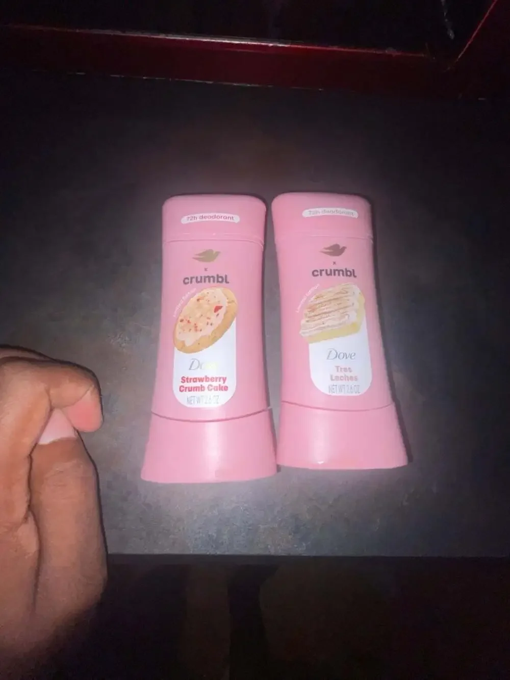 Dove x Crumbl Limited Edition  Deodorant  (Strawberry Crumb Cake & Tres Leches)